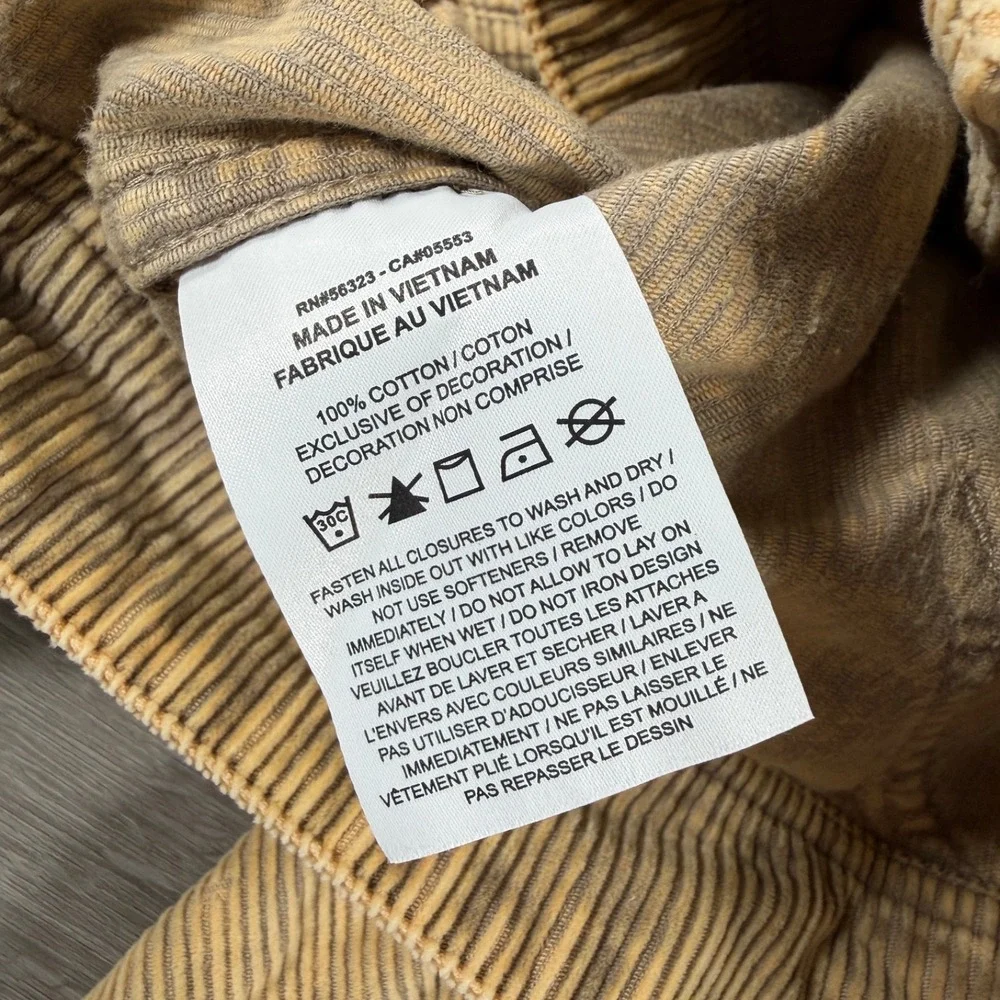 Jordan Flight Corduroy Chore Jacket Men's XL Tan IF1825-247